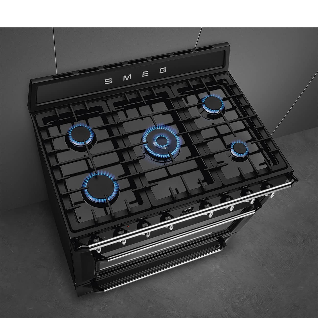 Piano de cuisson Smeg Victoria TR90BL9 -6 Piano de cuisson Smeg Victoria TR90BL9