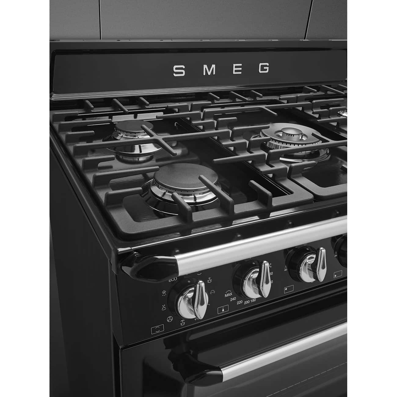 Piano de cuisson Smeg Victoria TR90BL9 -8 Piano de cuisson Smeg Victoria TR90BL9