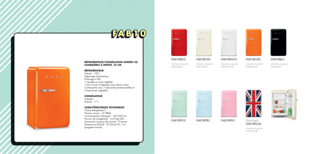 Réfrigérateur Smeg fab10