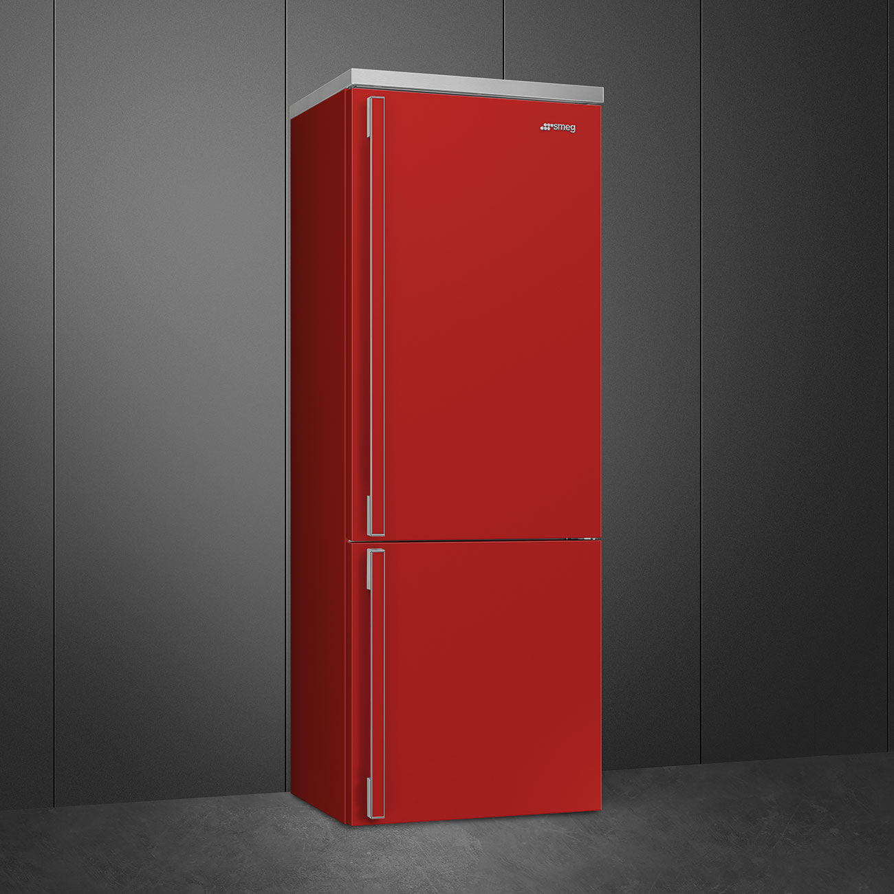 Réfrigérateur combiné Smeg 'Portofino' FA490RR - Rouge -3 Réfrigérateur combiné Smeg 'Portofino' FA490RR - Rouge