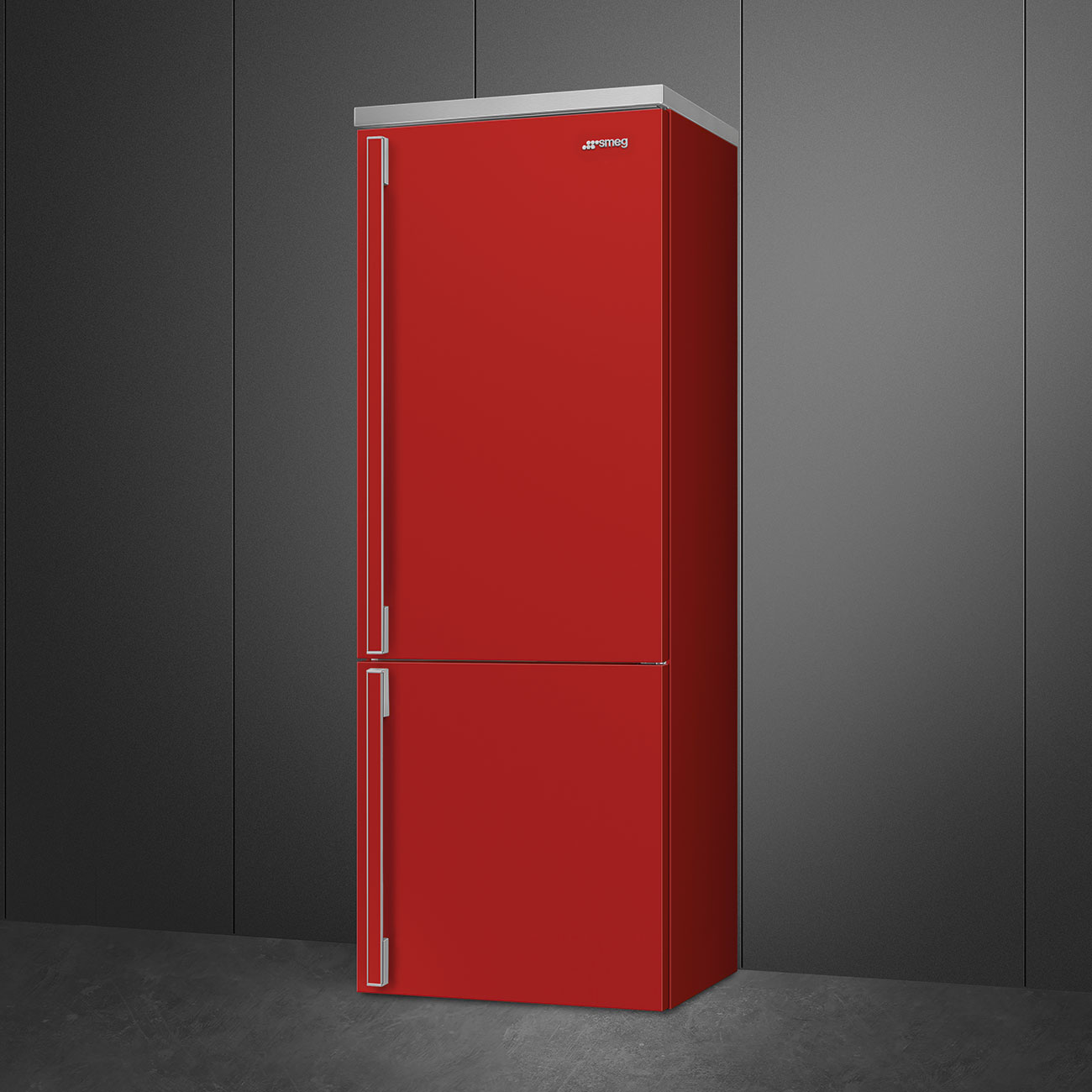 Réfrigérateur combiné Smeg 'Portofino' FA490RR - Rouge -4 Réfrigérateur combiné Smeg 'Portofino' FA490RR - Rouge