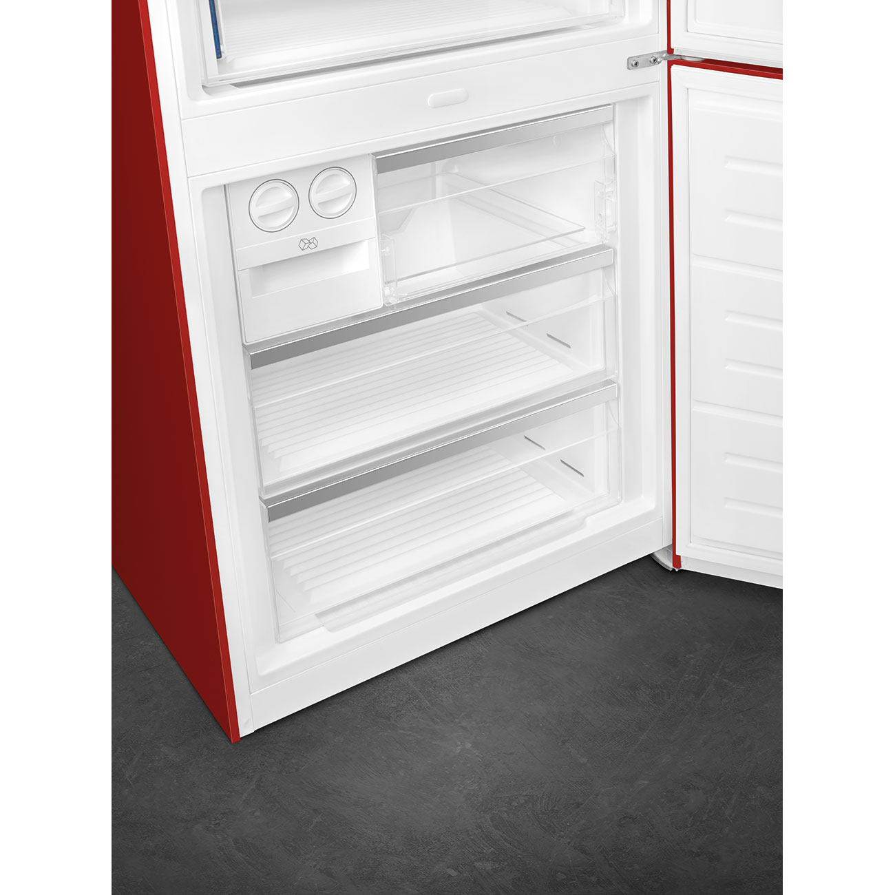 Réfrigérateur combiné Smeg 'Portofino' FA490RR - Rouge -9 Réfrigérateur combiné Smeg 'Portofino' FA490RR - Rouge