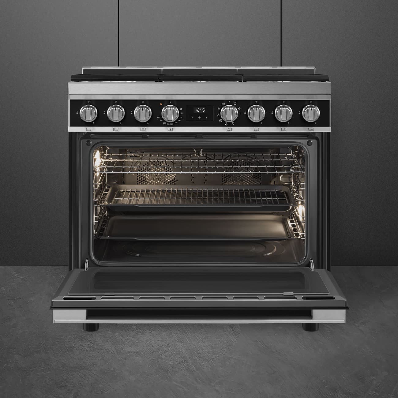 Centre de cuisson Smeg Portofino CPF9GMBL1 -2 Centre de cuisson Smeg Portofino CPF9GMBL1