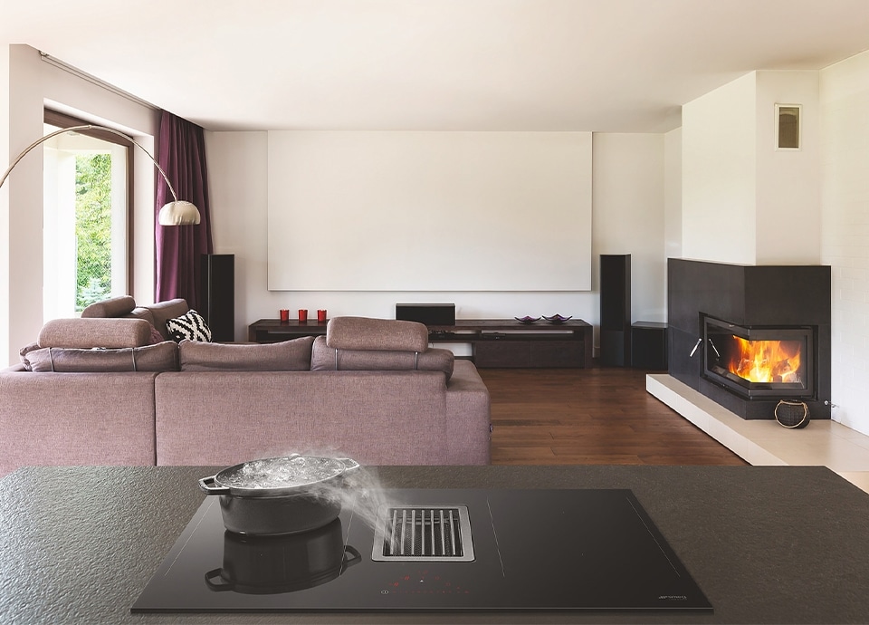 Plaque aspirante encastrable Smeg HOBD482D