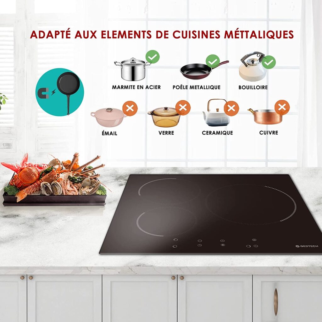 Table à induction Gedtech GTI3Z6500B