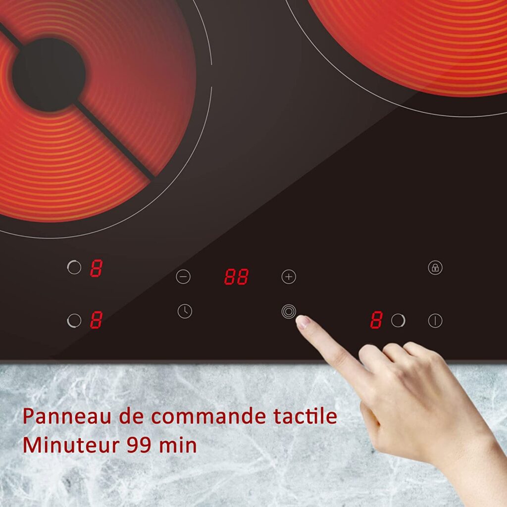 Table de cuisson vitrocéramique Gedtech GTV3Z5300B