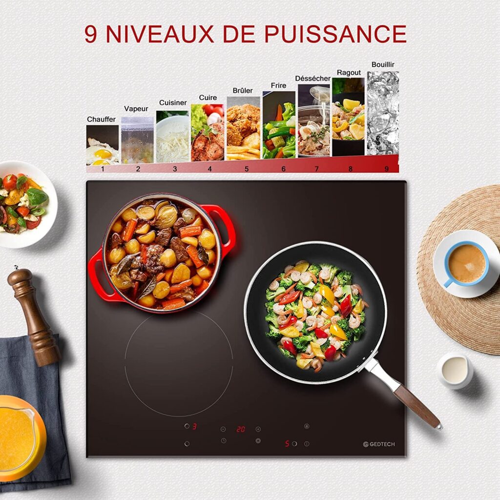 Table de cuisson vitrocéramique Gedtech GTV3Z5300B