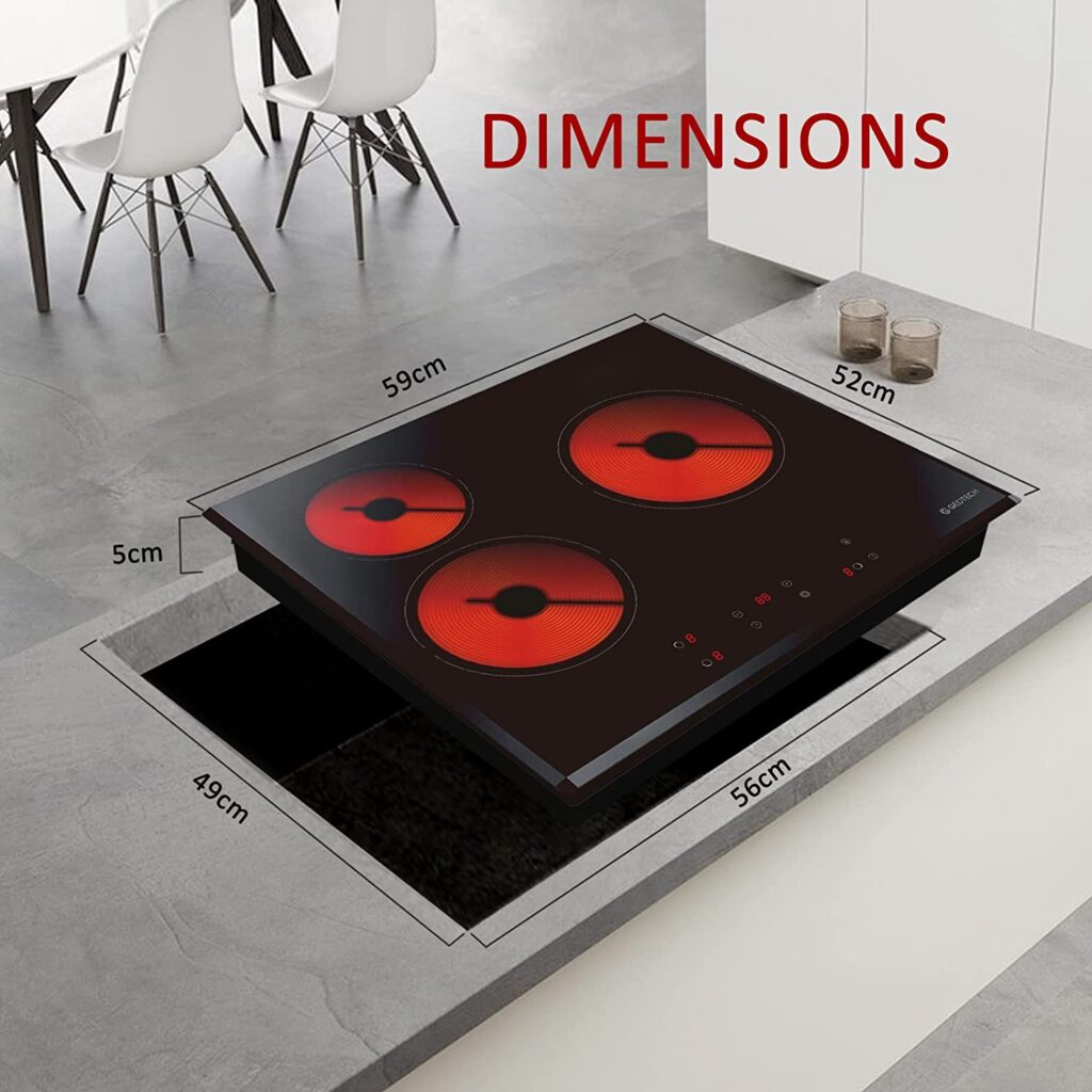 Table de cuisson vitrocéramique Gedtech GTV3Z5300B