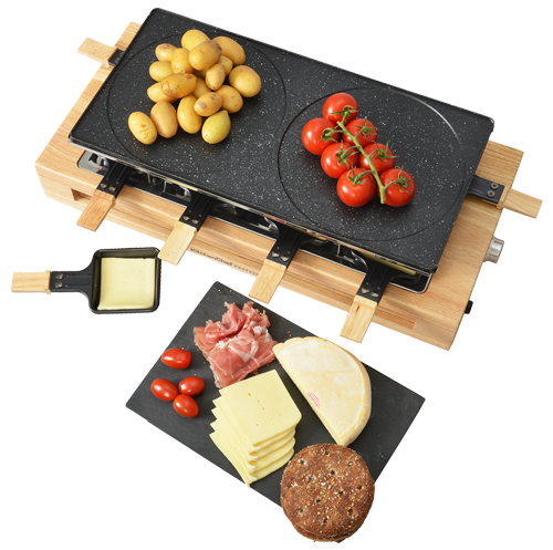 Appareil à raclette KitchenChef KCWOOD.8.MAXI -6 Appareil à raclette KitchenChef KCWOOD.8.MAXI