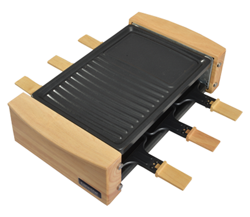 Appareil à raclette KitchenChef KCWOOD.8.MAXI -8 Appareil à raclette KitchenChef KCWOOD.8.MAXI